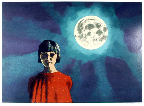 A.P. Vincent Moonlight, Signed Serigraph
