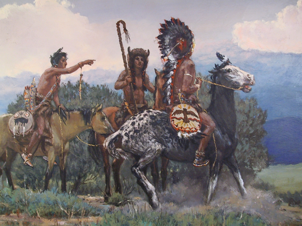 Noel Dagget, Large Oil Painting, Western Indian Art