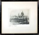 Edward Cherry Framed Etching, St. Paul from the