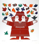 Jean Sariano S/N Etching, Happy Bird's Day,