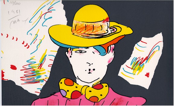 Peter Max S/N Serigraph Print, If Series: If