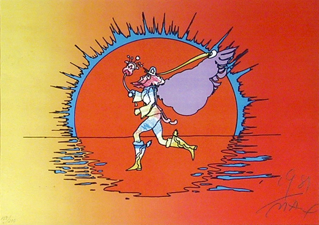 Peter Max S/N Serigraph Print, If Series: