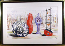 Henry Moore Lithograph 1949, Sculpture