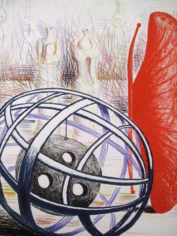 Henry Moore Lithograph 1949, Sculpture