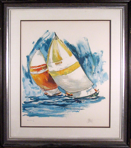 Wayland Moore S/N Serigraph, Sailing