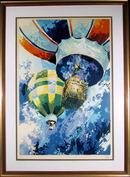 Wayland Moore S/N Serigraph, Hot Air Balloons