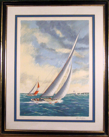 Alex Packham, S/N Lithograph, Sailing Ships
