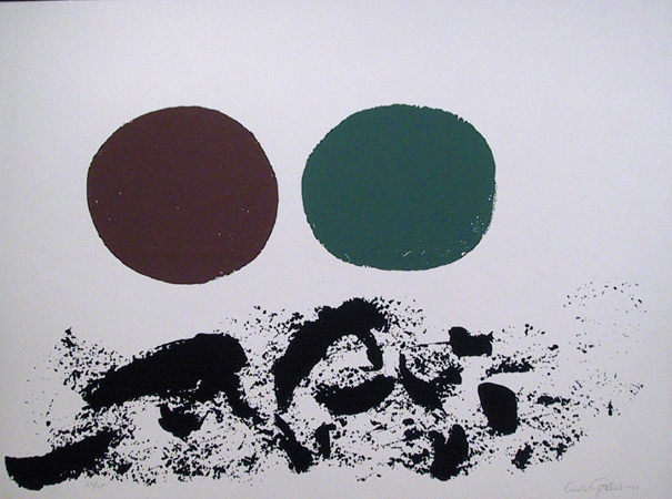 Adolph Gottlieb Silkscreen, Germination 1967