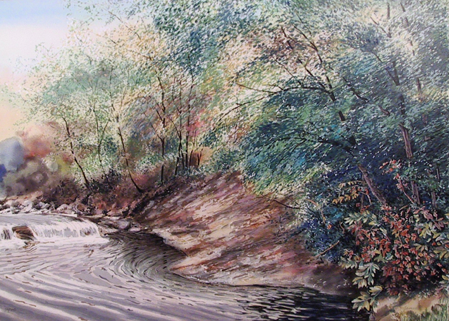 Emily James S/N Lithograph, Madison Creek II