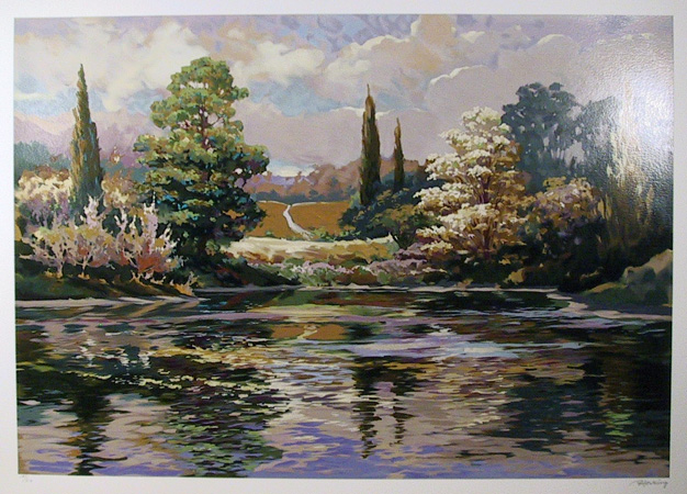 Elizabeth Horning S/N Serigraph, Landscape