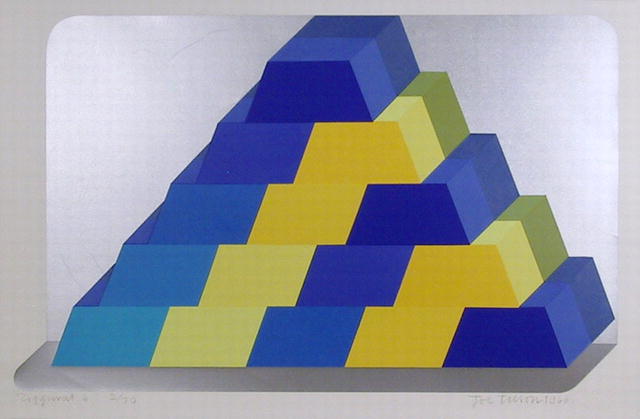 Joe Tilson S/N Serigraph, Ziggurat 6