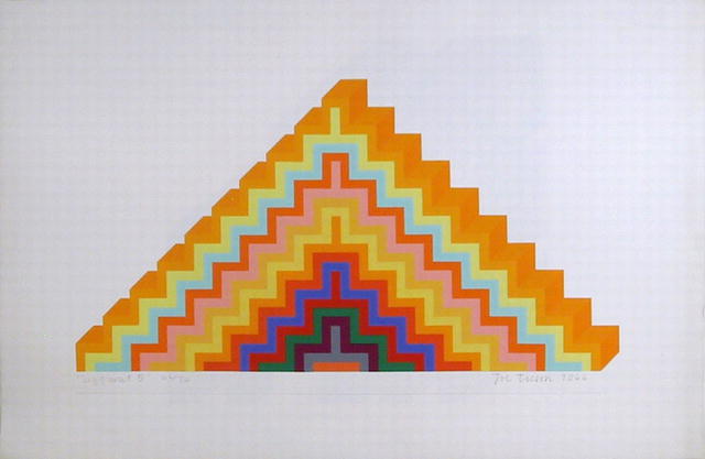 Joe Tilson S/N Serigraph, Ziggurat 5