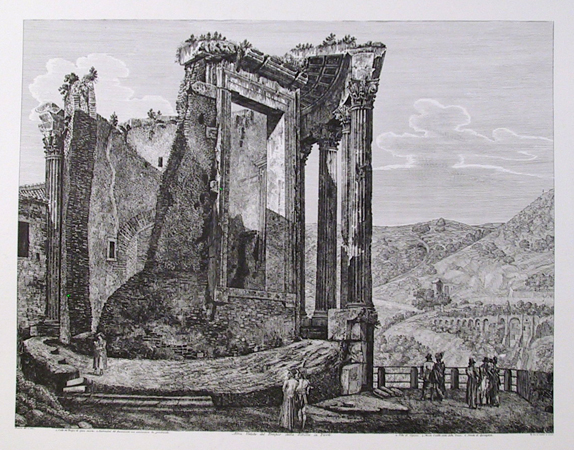 Rossini 1957 Etching, Altra Veduta del Tempio