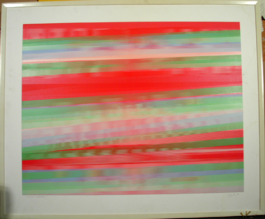 Stephen Auger Acrylic Painting, Abstract