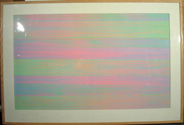 Stephen Auger OP Art Painting, Chromatic