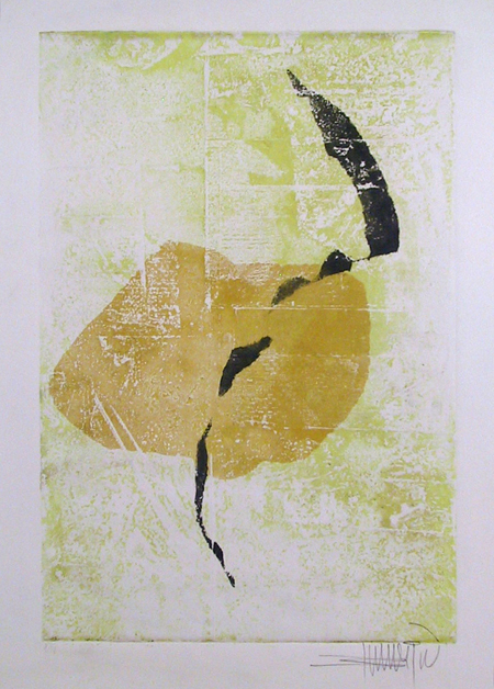 Bimal Banerjee S/N Etching, Abstract