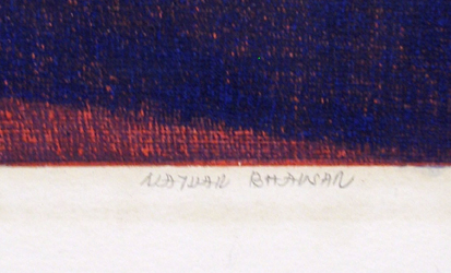 Natvar Bhavsar S/N Serigraph, Abstract, 1968