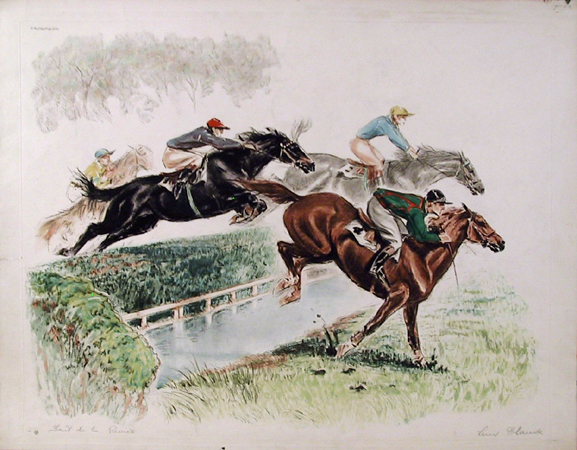 Louis Claude Etching, Dela, Equestrian