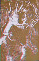 Lloyd Fertig Signed Silkscreen print, Nude