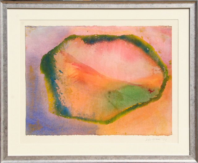 Jeff Hoare Watercolor Painting, Abstract, Wave