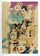 Harpaz Signed Lithograph, Hollywood