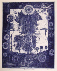 Burt Hasen S/N Etching, Homage to William Blake