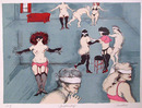 Marcia Marx S/N Lithograph, Blindman's Bluff