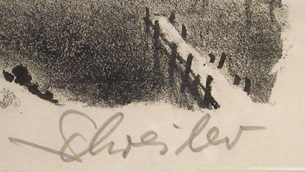 Georges Schreiber Signed Lithograph, Clam Point
