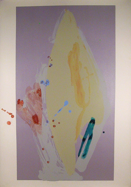 Daryl Hughto Abstract Silkscreen w/ Acrylic Pai