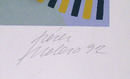 Perez Melero Silkscreen, OP Art, Barro