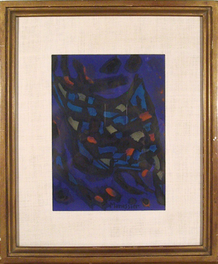 Jean Messagier Framed Lithograph, c. 1965,