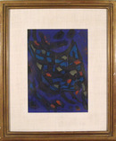Jean Messagier Framed Lithograph, c. 1965,
