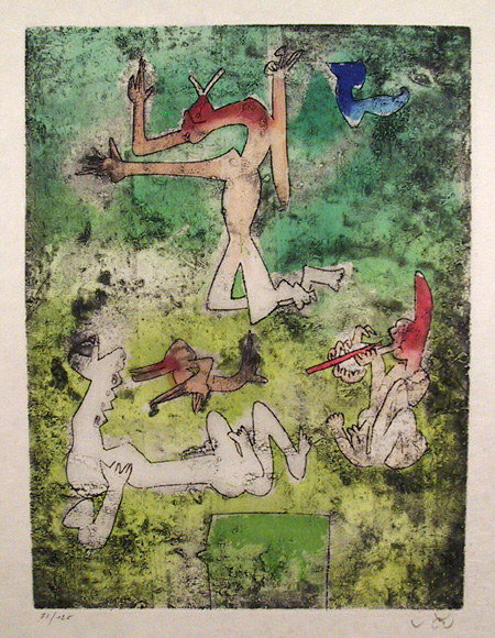 Roberto Matta S/N Etching, Centre Neouds