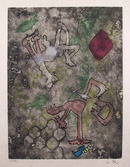 Roberto Matta S/N Etching, Centre Neouds
