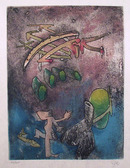 Roberto Matta S/N Etching, Centre Neouds