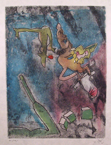 Roberto Matta S/N Etching, Centre Neouds
