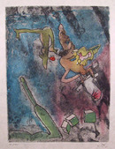 Roberto Matta S/N Etching, Centre Neouds