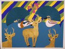 Hunt Slonem S/N Serigraph, Ducks, Deer