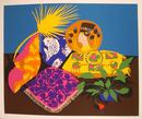 Hunt Slonem S/N Serigraph, Anthurium