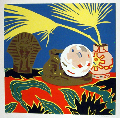 Hunt Slonem S/N Serigraph, Crystal Ball