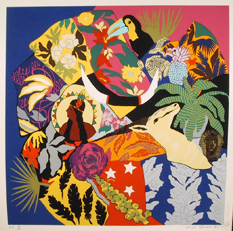 Hunt Slonem S/N Serigraph Print, 1980