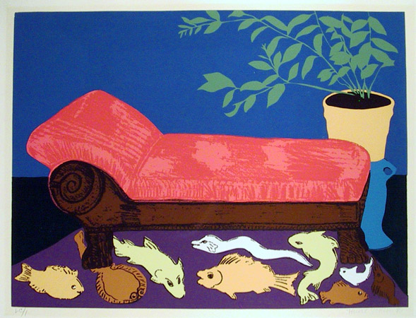 Hunt Slonem S/N Serigraph Print, 1980