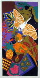 Hunt Slonem S/N Serigraph Print, Kite