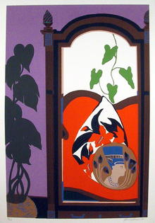 Hunt Slonem S/N Serigraph Print, Armoir