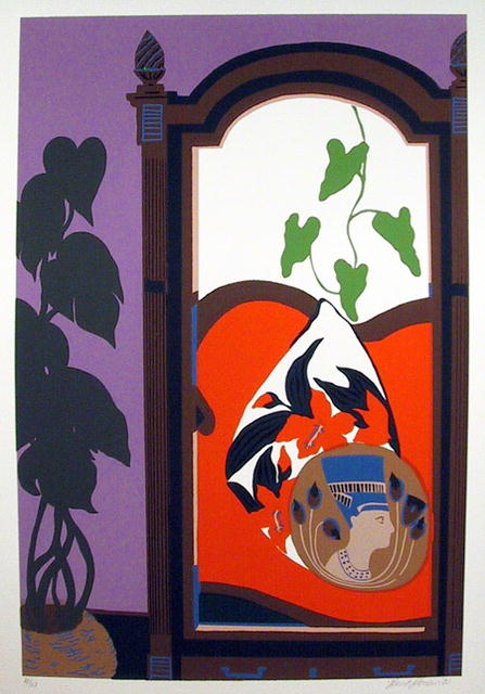 Hunt Slonem S/N Serigraph Print, Armoir