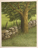Helen Rundell S/N Lithograph, Tree