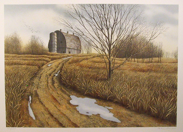 Helen Rundell S/N Lithograph, Landscape