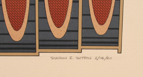 Sharon E. Sutton S/N Abstract Serigraph