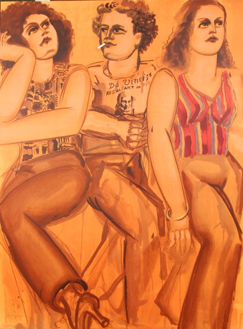 Lester Johnson, Lithograph, DaVinci's