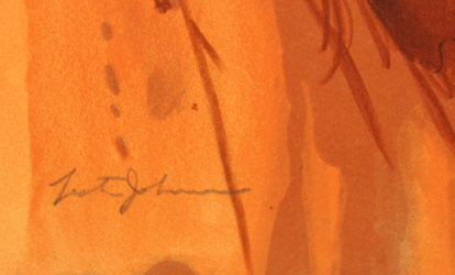 Lester Johnson, Lithograph, DaVinci's